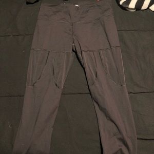 Victoria’s Secret Sports leggings, with mesh garter cut out, size large